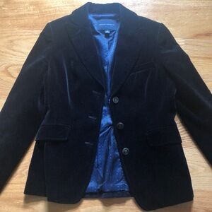 Banana republic, size 6, Black velvet jacket